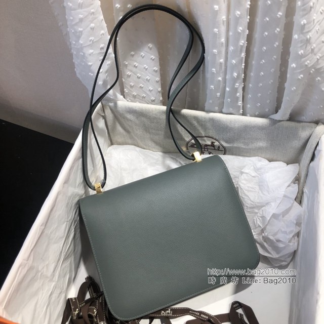 Hermes空姐包 愛馬仕Constance方胖子半手工 Epsom掌紋小牛進口皮 Hermes單肩斜挎包  tdh2102